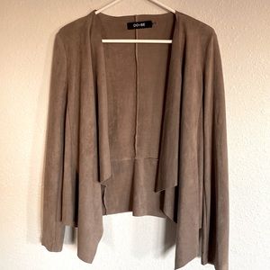 Tan suede blazer
